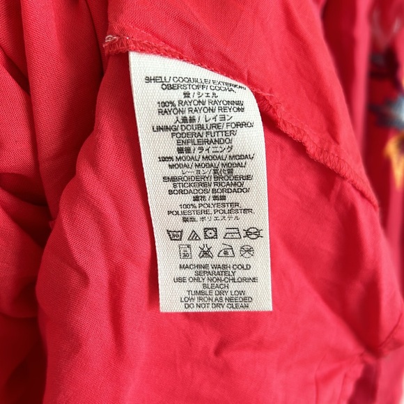 Free People Gauzy Mia Mini Dress Embroidered Flowers XS - Picture 11 of 14